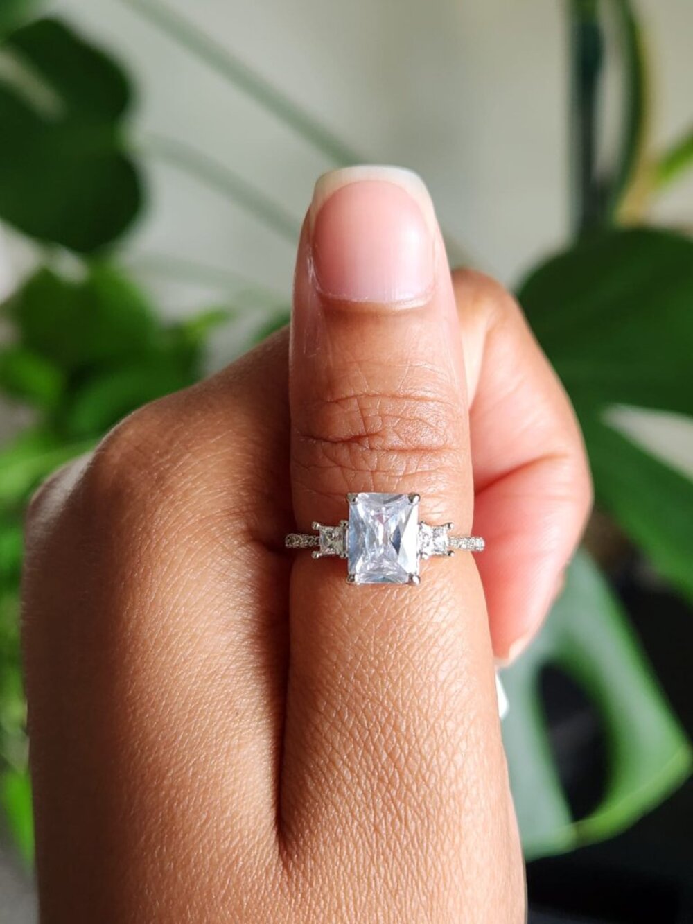 925 Sterling Silver Cubic Zirconia Ring